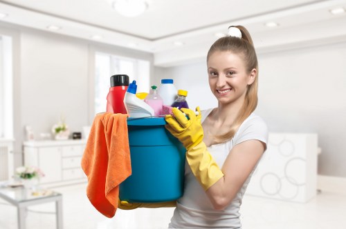 Technician cleaning pet urine stains from upholstery in Highgate